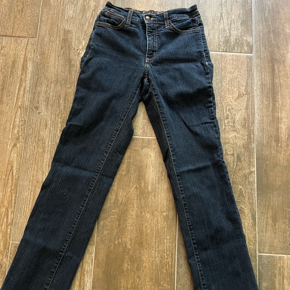 NYDJ Dark Blue Straight Leg Jeans